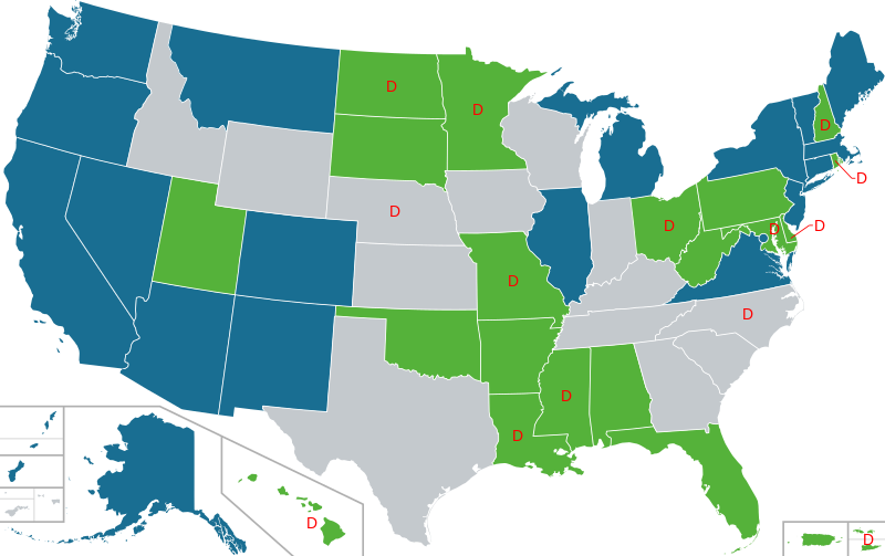 map of US state cannabis laws
